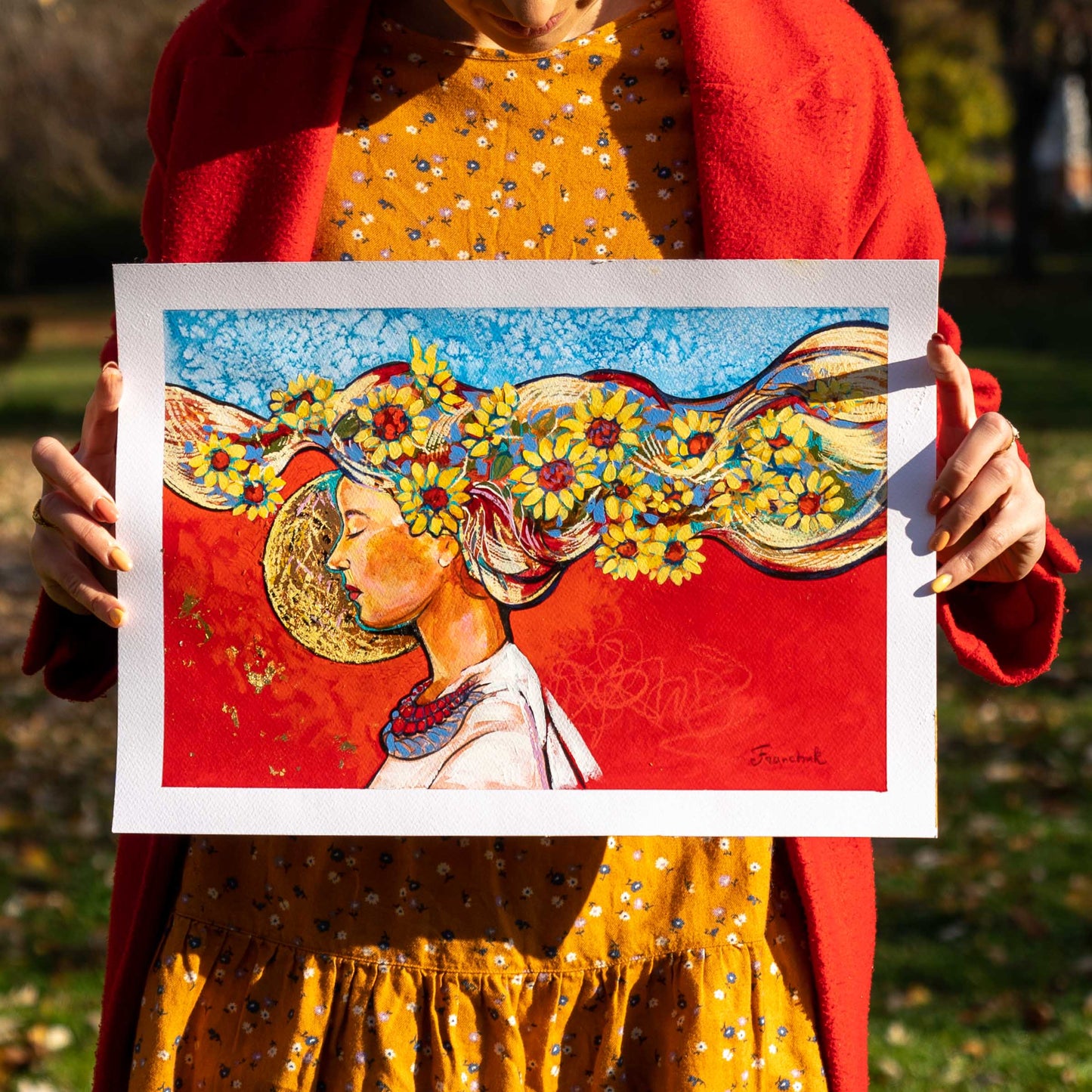 "See Me Beautiful" Study Acrylic Sketch