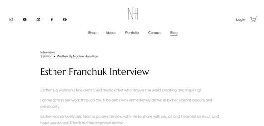 Esther Franchuk Interview