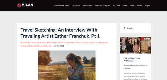 Travel Sketching: An Interview With Traveling Artist Esther Franchuk, Pt 1